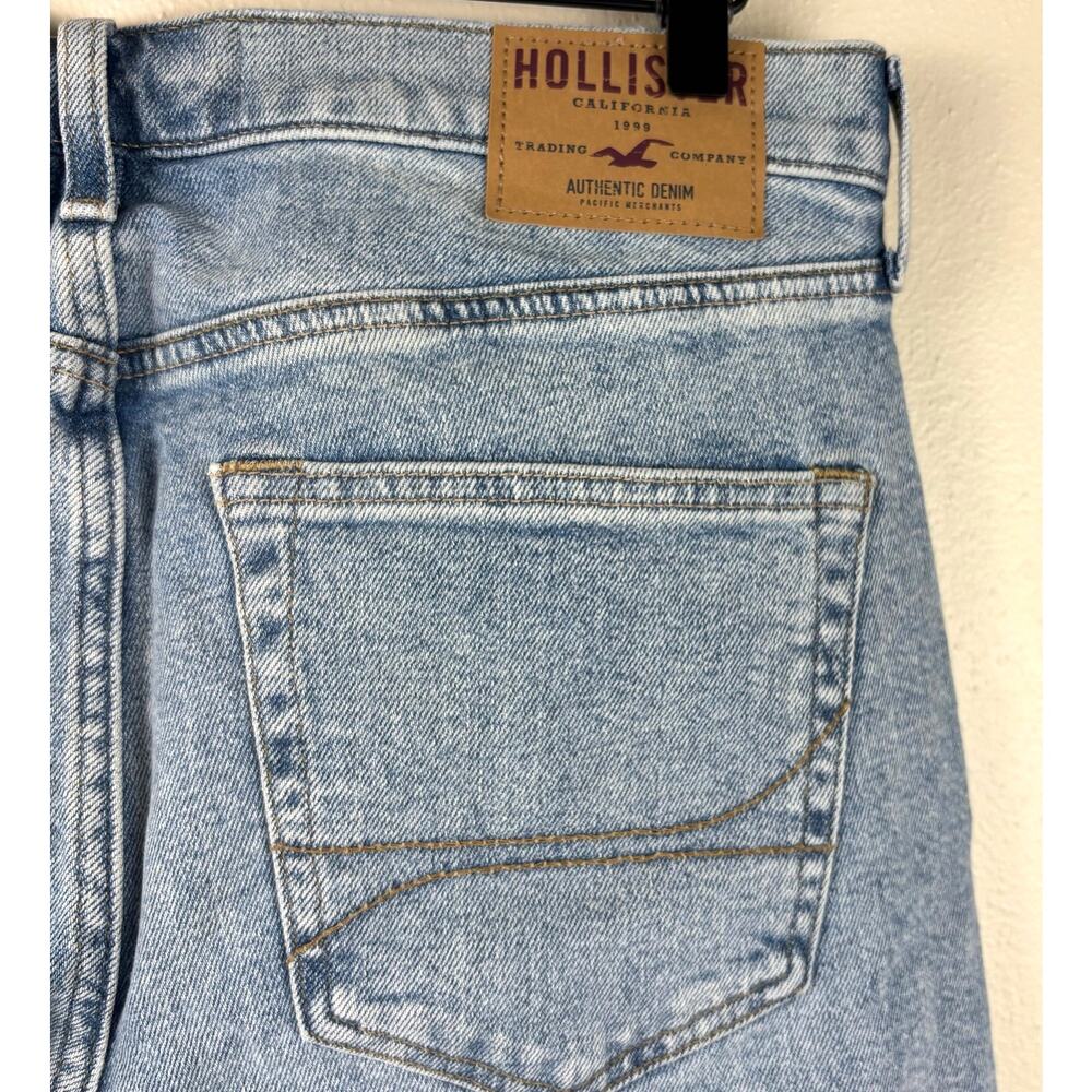 NWT Hollister Epic Flex Loose Men's Jeans 34 x30 Light Wash - Picture 11 of 12